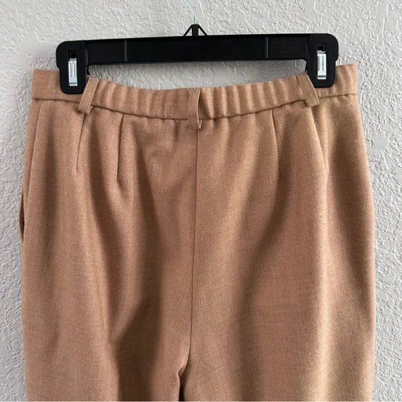 Pendleton Wool Pants Women 4 Tan Camel Straight Leg Dress Trousers USA Made - Picture 7 of 11